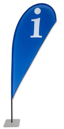 Information beachflag tropfen - information,