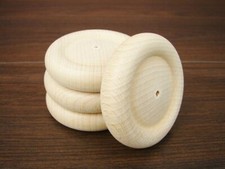 40x Holzräder mit Profil Ø