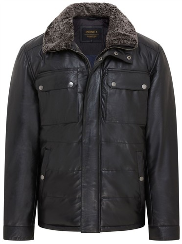 Herren schwarze leder - schwarze,