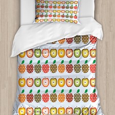 Apfel Bettwäsche Set Retro