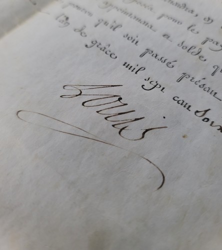 King louis xvi unterzeichnet - louis,