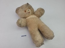 Teddy Bär Plüsch-/Kuscheltier Glasaugen 35cm DDR Vintage Spielzeug alt #256199