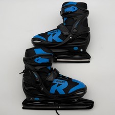 Roces Kinder-Schlittschuhe Jokey Ice 2.0 Boy Verstellbar Schwarz-Blau Gr. 38-41