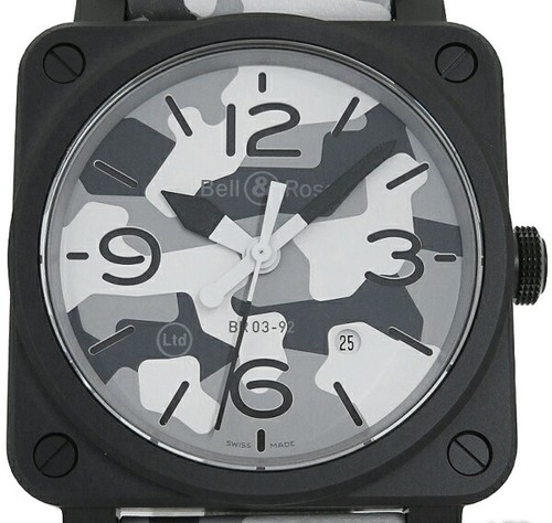 Bell ross br03 white camo - br03-92,