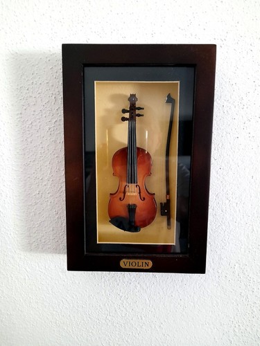 Geige miniatur deko - -,