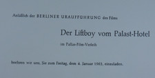 Einladung zur uraufführung - einladung,