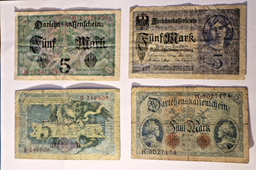 Banknoten lot deutsches - banknoten,
