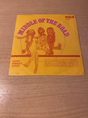 Middle the road - of,