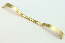 60 - 70er Uhrenarmband 10mm Edelstahlband Schmuck Uhrenarmband Gold PL. 