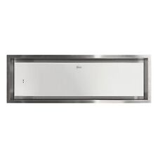 Gurari GCH 974 SU 90 Abzugshaube 850m³/h Edelstahl Weißglas Küche 90x30 cm