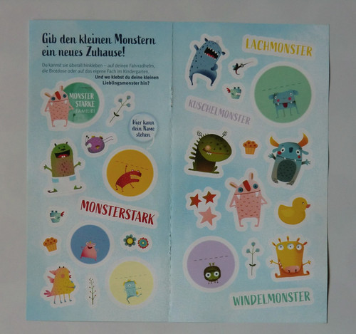 Aufkleber bogen monster - 1, aufkleber-bogen