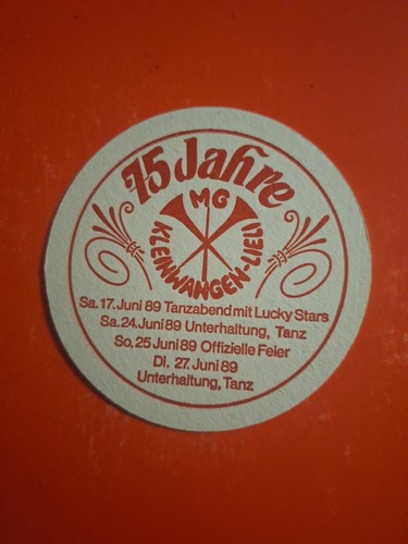 Bierdeckel 1989 kleinwangen - bierdeckel,