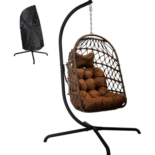 Hängesessel aus polyrattan - aus,