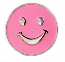 Vernickelt Emaille Smiley Anstecker