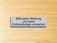 Briefkastenschild - Bitte