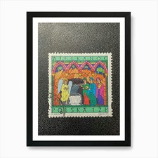 Krippe 7 Kunstdruck gerahmt Wandbild Poster Leinwanddruck Bild