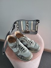 RIANI Schuhe  Sneaker  Gr 39   Leder  Blau Grau Beige