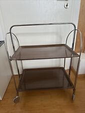 TOP Dinett Bremshey? Servierwagen 70er? Top Nußbaum? Chrome SELTEN!! Wohnzimmer