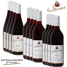 Rotwein halbtrocken 12 div. Fl. -WEINGUT WÖRNER- Wein aus der Pfalz vom Winzer