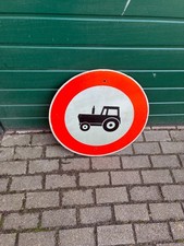 DDR Straßenschild, Verkehrsschild, Traktor, Trecker