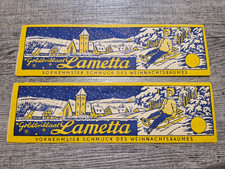 Lametta DDR Weihnachten VEB ALU-GLAS Lauscha 70-er Jahre 2 x Gold