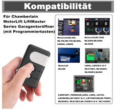 2für Chamberlain MotorLift LiftMaster TX4RUNI Garagen Handsender，84335EML，433MHz