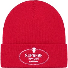 Supreme crest beanie red - crest,