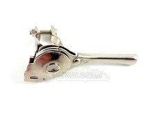 Metall Gashebel re., Schelle nur genietet=LESEN - für Gaszug Chokezug Rasenmäher