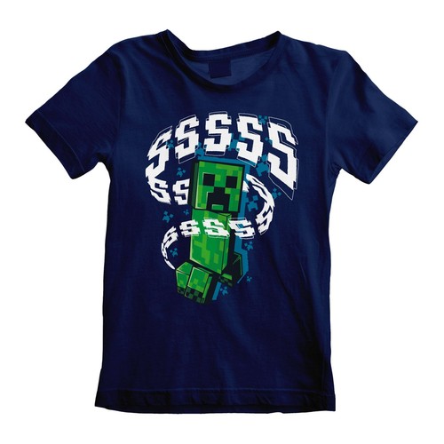 Minecraft shirt navy kinder - ,
