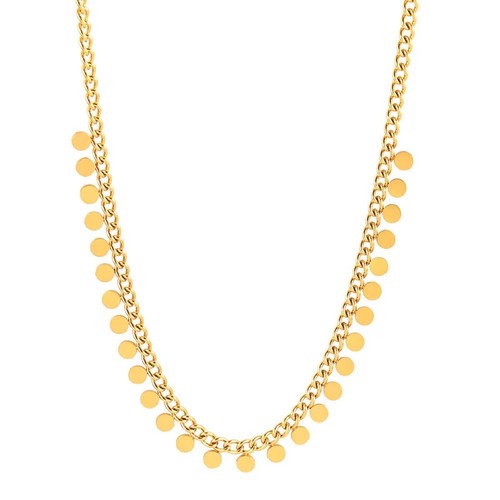 Plättchenkette gold 750 - plättchenkette,
