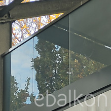 Ganzglasgeländer Balkon Bausatz Alu Modul Handlauf Terrasse(Ohne Glas)