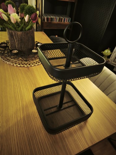 Metall etagere zweistöckig - metall,