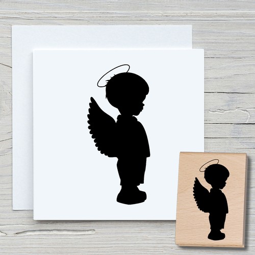 Stempel engel bub - bub,
