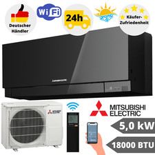 Mitsubishi Klimaanlage Premium Design Black MSZ-EF50VGKB 5,0kW 18000BTU Wand