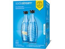 SODASTREAM Glaskaraffe 0,7L, 2er-Pack Wasserflasche Crystal, Penguin