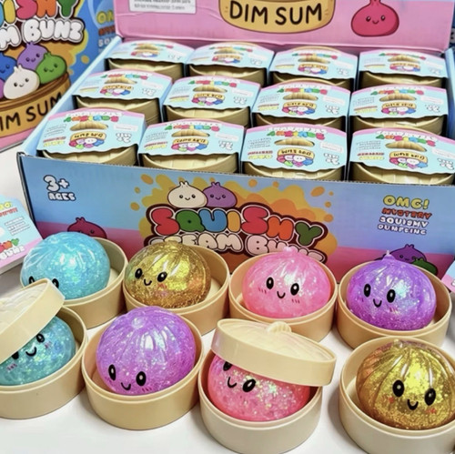 Glitzer squishy dumpling - glitzer,