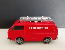 Feuerwehr Modell Siku 1331 VW Transporter1331 zwei Leitern 1980er Jahre wie neu 