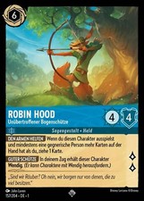 Disney Lorcana Robin Hood Unübertroffener Bo. 157/204 Das Erste Kapitel NON HOLO