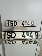 Vintage 80er 90er Nummernschilder Kennzeichen KFZ Autokennzeichen Plakette TÜV