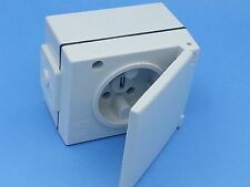 Perilex-Steckdose FR/AP, 16A  grau, Thermoplast