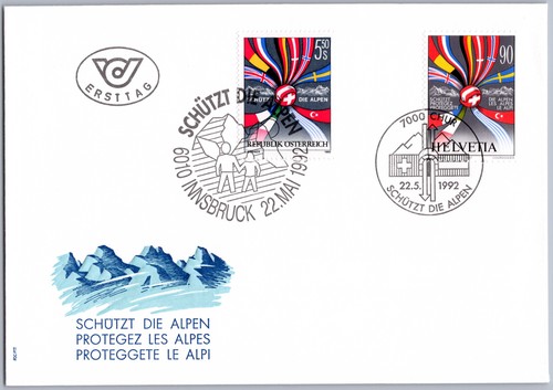 Schweiz fdc chur 1992 - fdc,