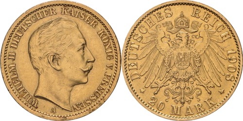 Preußen mark 1908 252 - preußen:20,