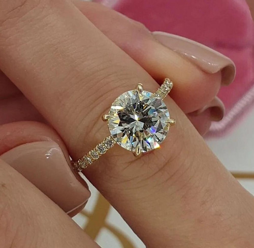 Moissanit ring pavé band 925 - band,,
