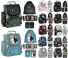 Schulranzen Set 3 teilig Tornister Mädchen Jungen Frozen Pferd Spiderman Fußball