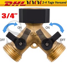 Messing Verteiler 2 Wege