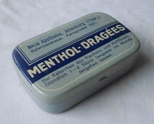 Blechdose Menthol Dragées der