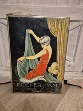 Antikes Blechschild, Art Deco