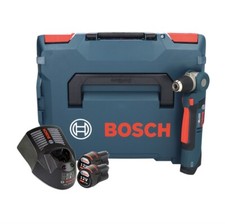 Bosch GWB 12V-10 Akku Winkelbohrmaschine 12V 11Nm+2x Akku 3Ah+Ladegerät+L-Boxx