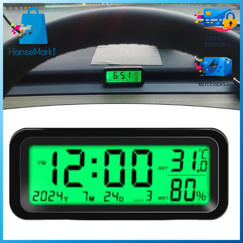 Digitale auto uhr solar mini - digitale, auto-uhr