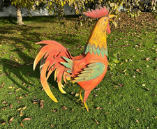 Großer bunter Hahn Garten